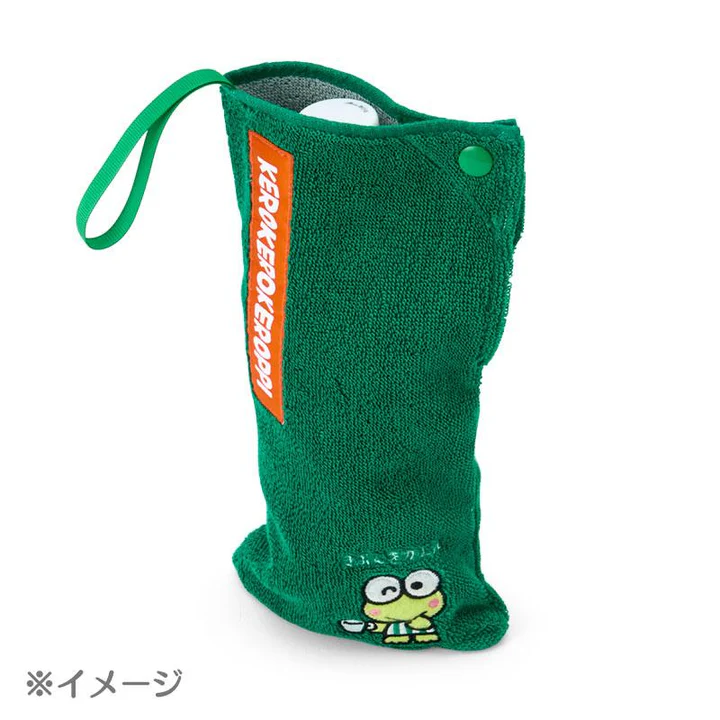 Sanrio|Everyday Kero Kero Keroppi Frog Absorbent Pouch for Umbrella & Water Bottle|2.5×1×25cm approx.