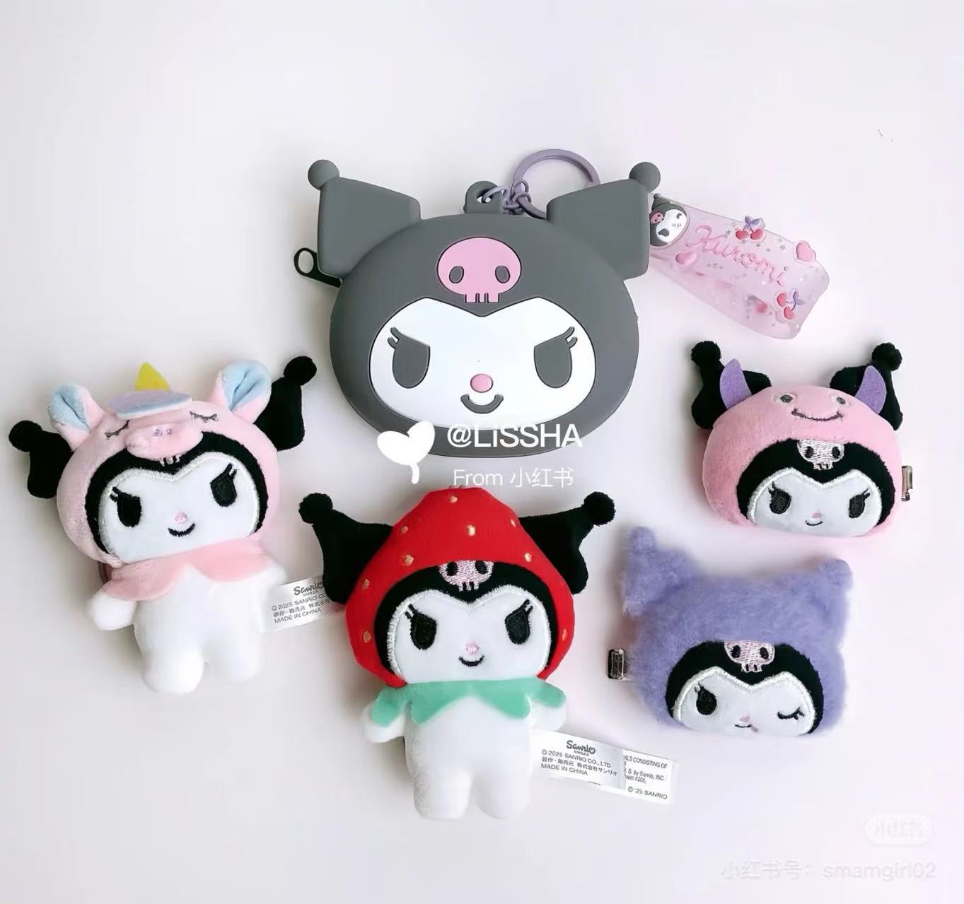 Sanrio|My Deco Bag Hair Clip Set|W 6.5 x D 2.5 x H 5.5cm approx.