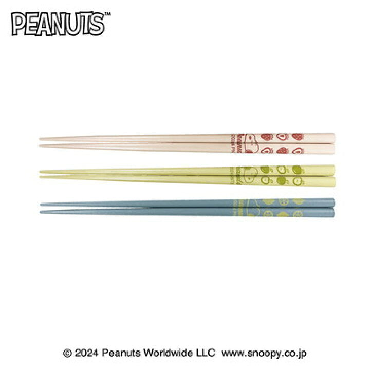 Snoopy|抗菌耐热筷子彩色5双组|約高225mm