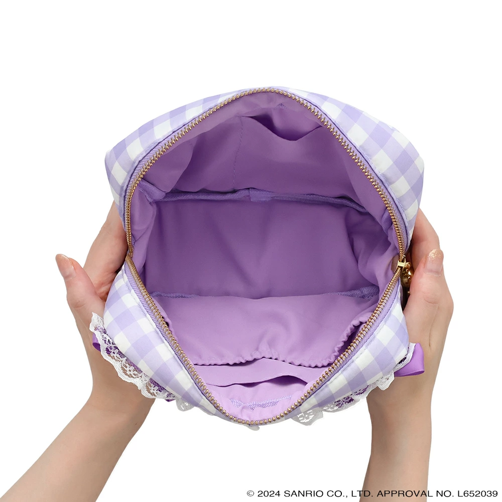 Sanrio|Kuromi Lolita Cosmetic Pouch|21.5×8×14cm approx.