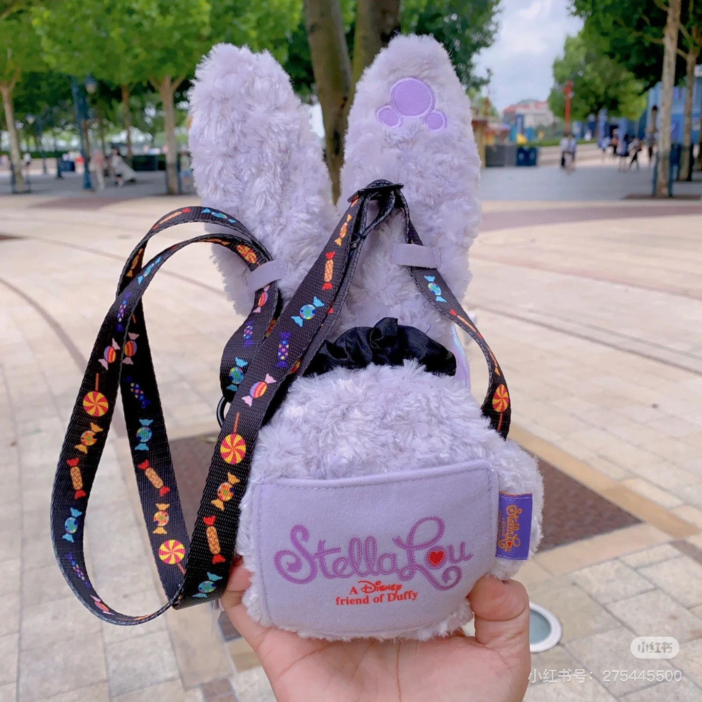 Disney SH|上迪万圣节限定可爱脸型毛绒斜挎零钱包/卡包