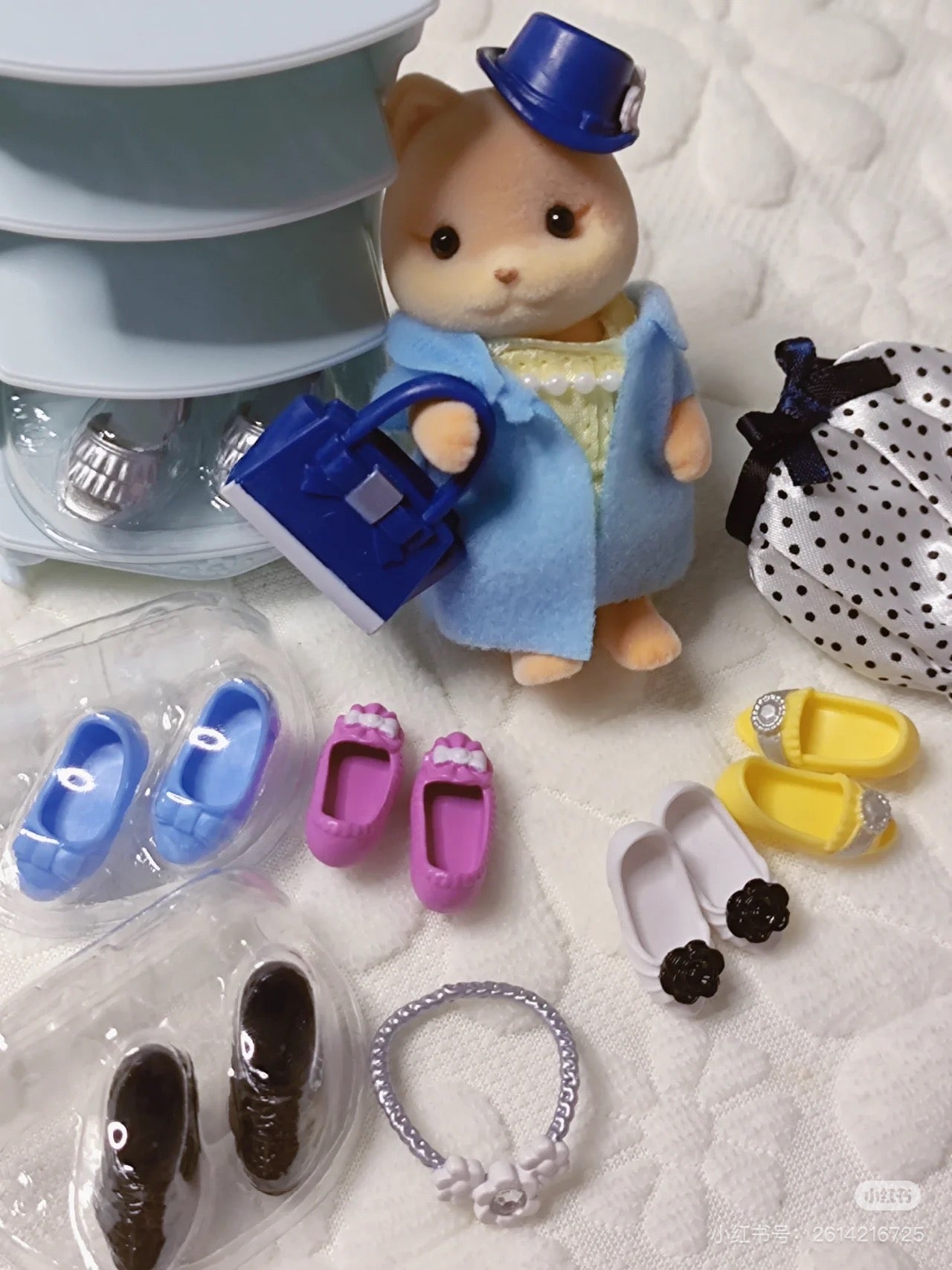 SylvanianFamilies|Fashion Play Set Shoe Shop Collection-Caramel Dog-5541
