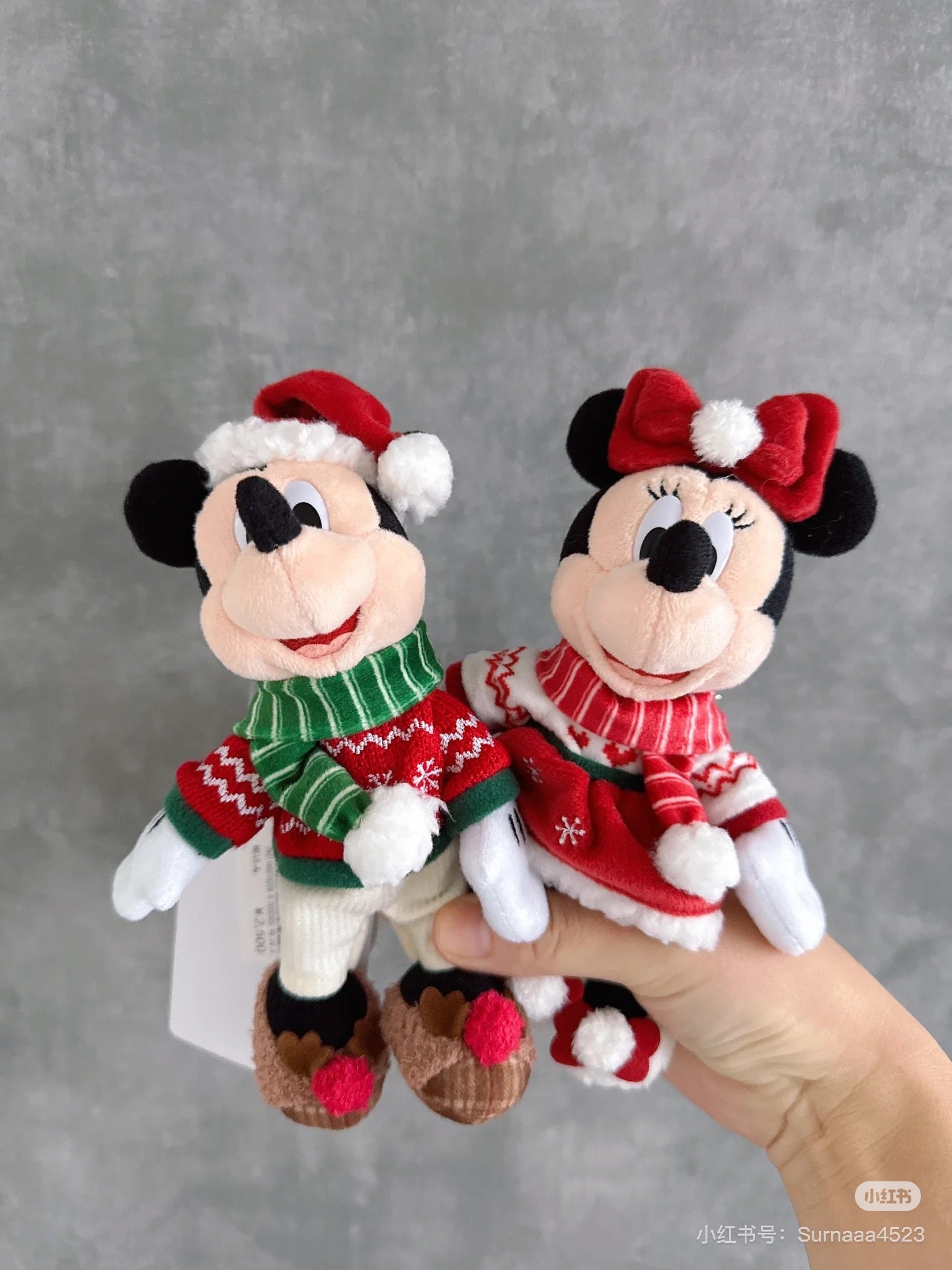 Disney迪士尼|东迪2024圣诞限定米奇米妮毛绒挂件/包挂