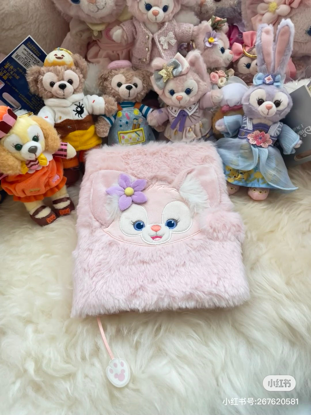 Disney SH|多角色可爱毛绒绒笔记本/内页有卡通图案