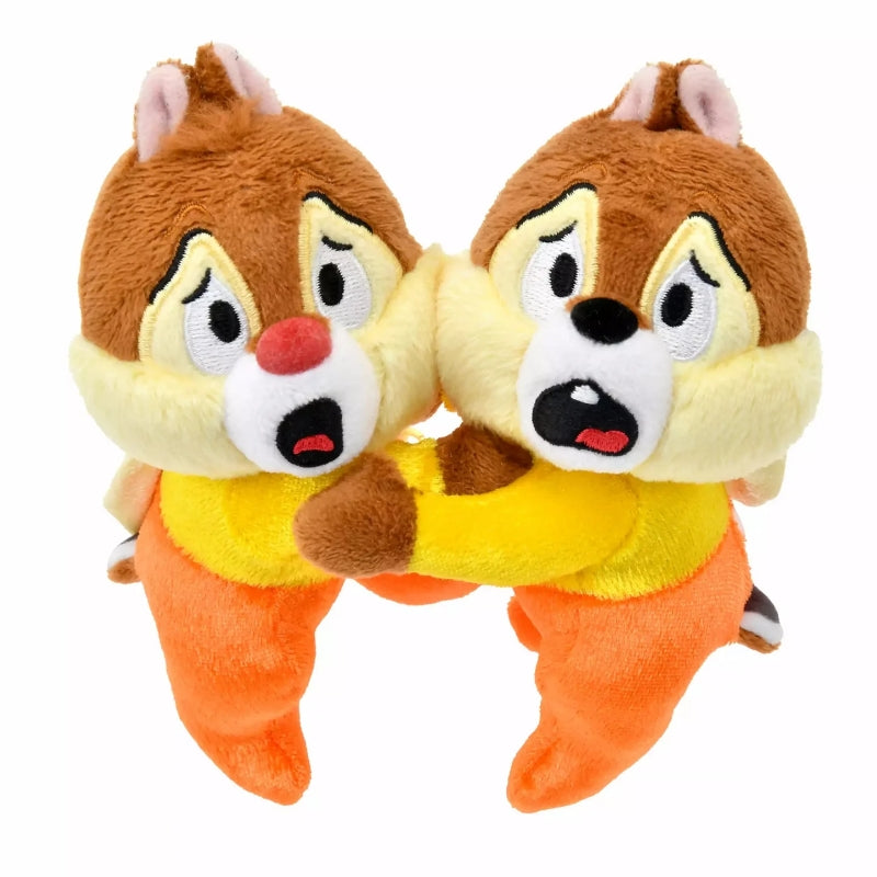 Disney迪士尼| Fluffy Plush Keychain - Chip & Dale / Halloween Frightened Scream万圣节限定害怕尖叫奇奇蒂蒂挂件1对/包挂|约16.5×14.5×8cm