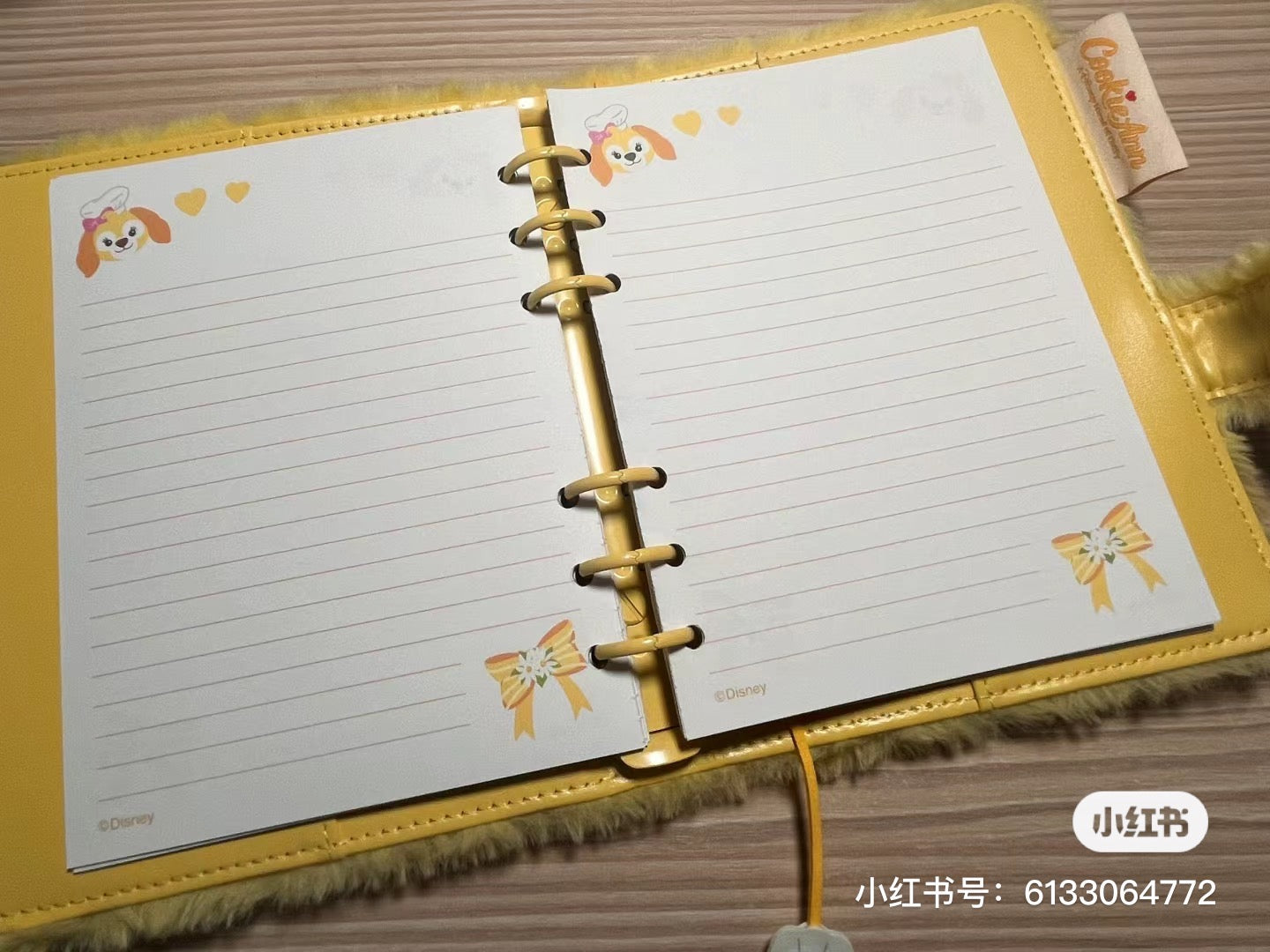 Disney SH|多角色可爱毛绒绒笔记本/内页有卡通图案
