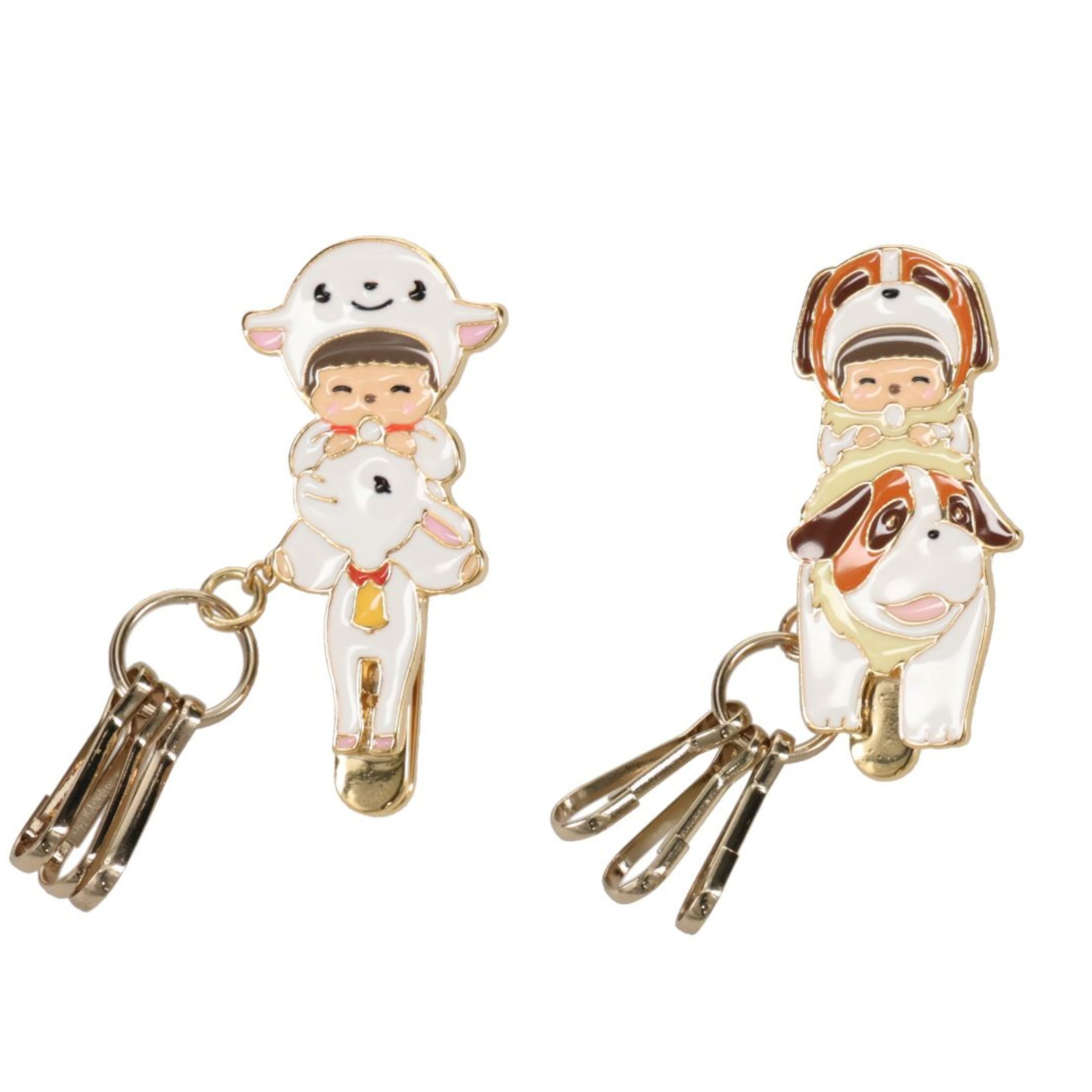 Monchhichi|Heidi x Monchhichi Bag Key Clip mini (Yuki-chan Babychhichi)|H4.7 x W2.3cm approx.