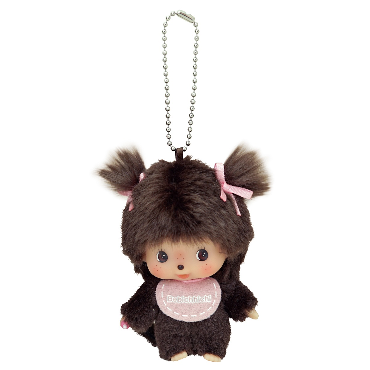 【limit 1】Monchhichi|Big Face Bebichhichi Mascot Holder /Plush Keychain| 9.7 x 5.8 x 4.7 cm approx.