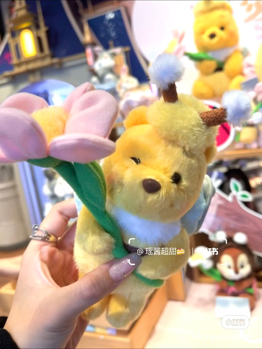 Disney|Flower Garden Mascot Holder /Plush Keychain|H16×W12×D10cm approx.