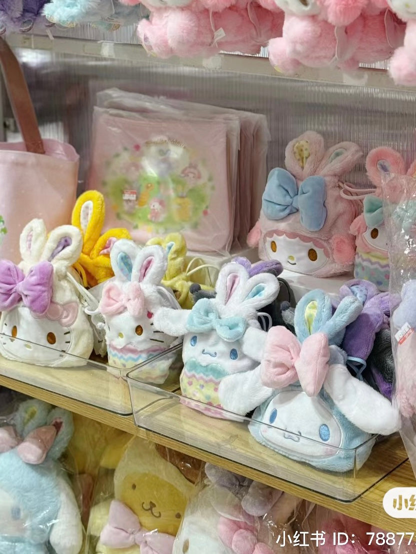 Sanrio|Easter Rabbit Drawstring Bag 2pcs Set|16×5×21.5cm approx.