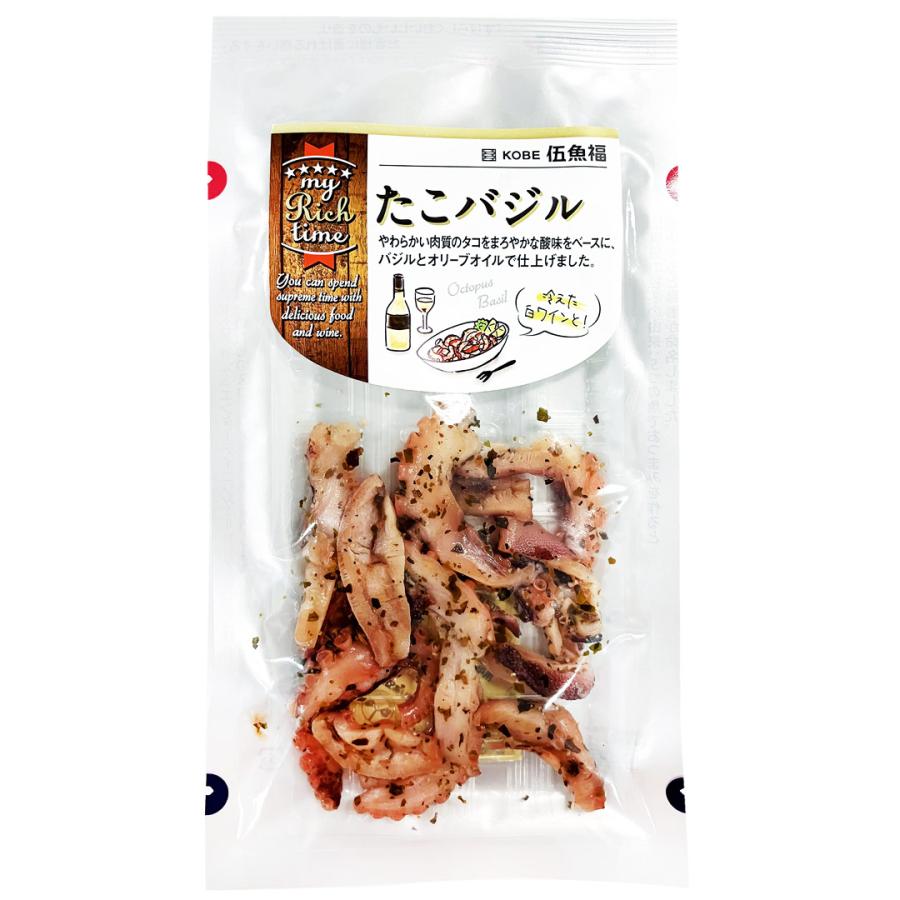 kobe伍鱼福|黑胡椒罗勒章鱼/下酒菜|32g【24.07.16】