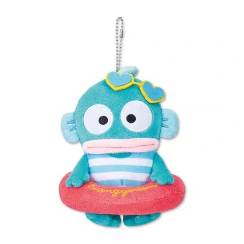 Sanrio|Avail summer tanned  swimming ring Mascot Holder /Plush Keychain