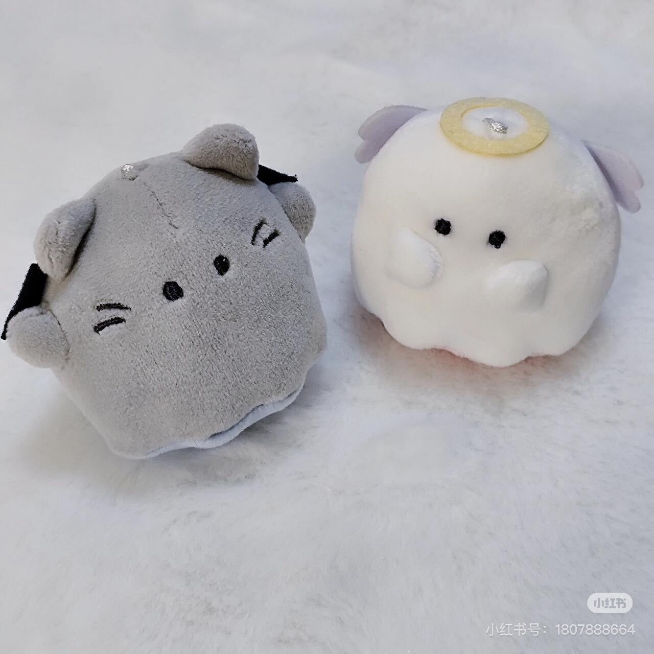 Nico Nui|幽幽家族磁吸毛绒玩偶挂件/包挂/1对|约H140×W130×D70