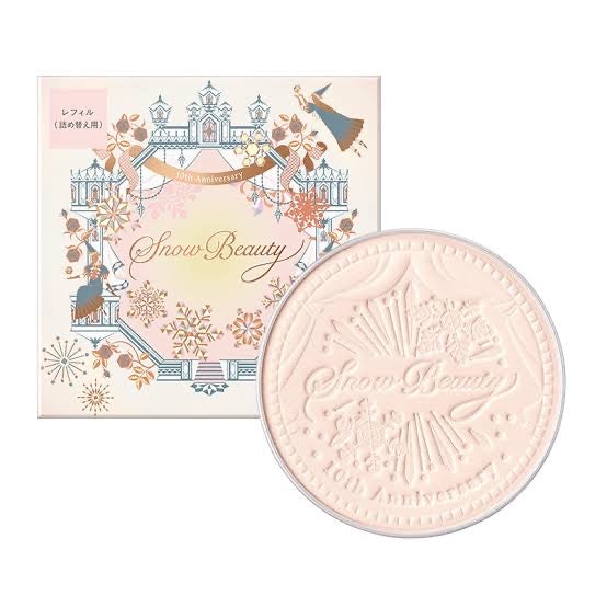 Shiseido|Snow beauty2023心机白天晚上都能用雪花晚安养肤蜜粉饼/晚安粉/单芯/敏感肌可用/附赠早晚2种粉扑?收纳袋|25g