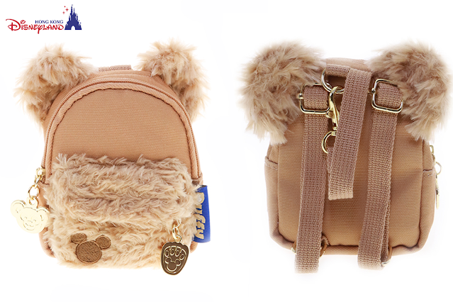 Disney HK|duffy达菲雪莉玫书包钥匙扣/零钱包/挂件|约11cm 高 x 9cm 宽x 4cm 深