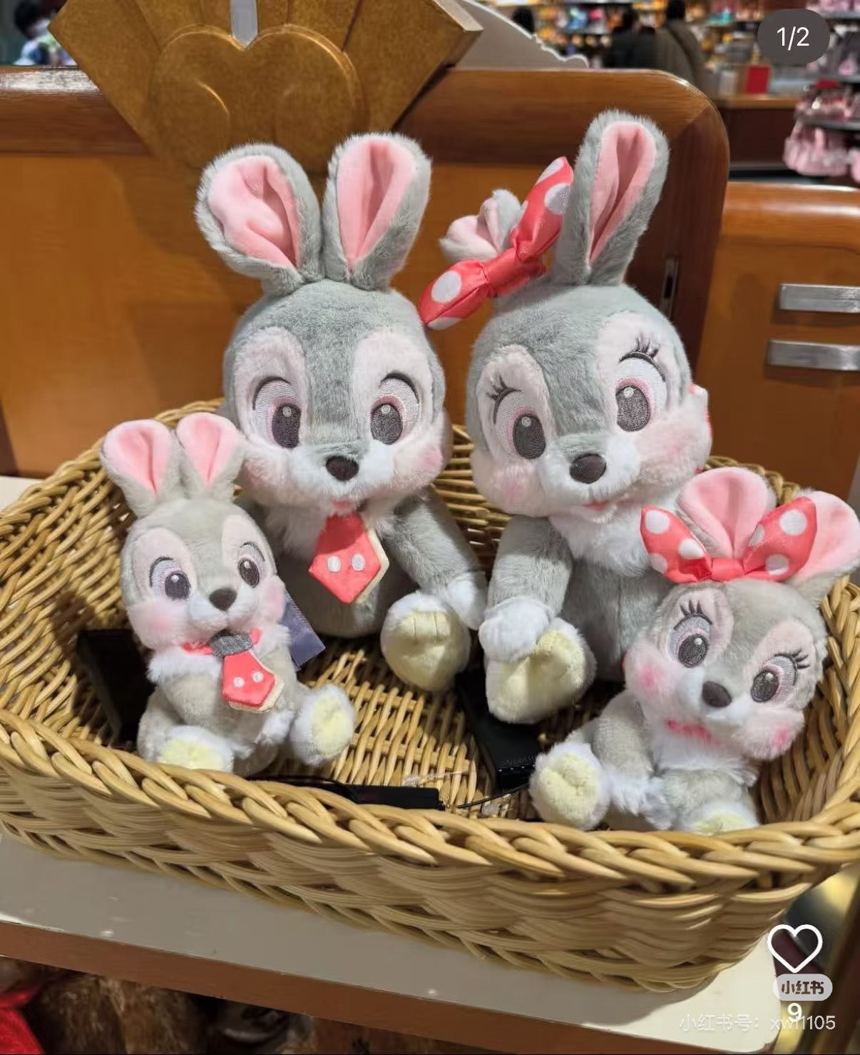 Disney|UniBestiez Ein Rabbit Mascot Holder /Plush Keychain|5.5 × 7 × 8.5cm approx.