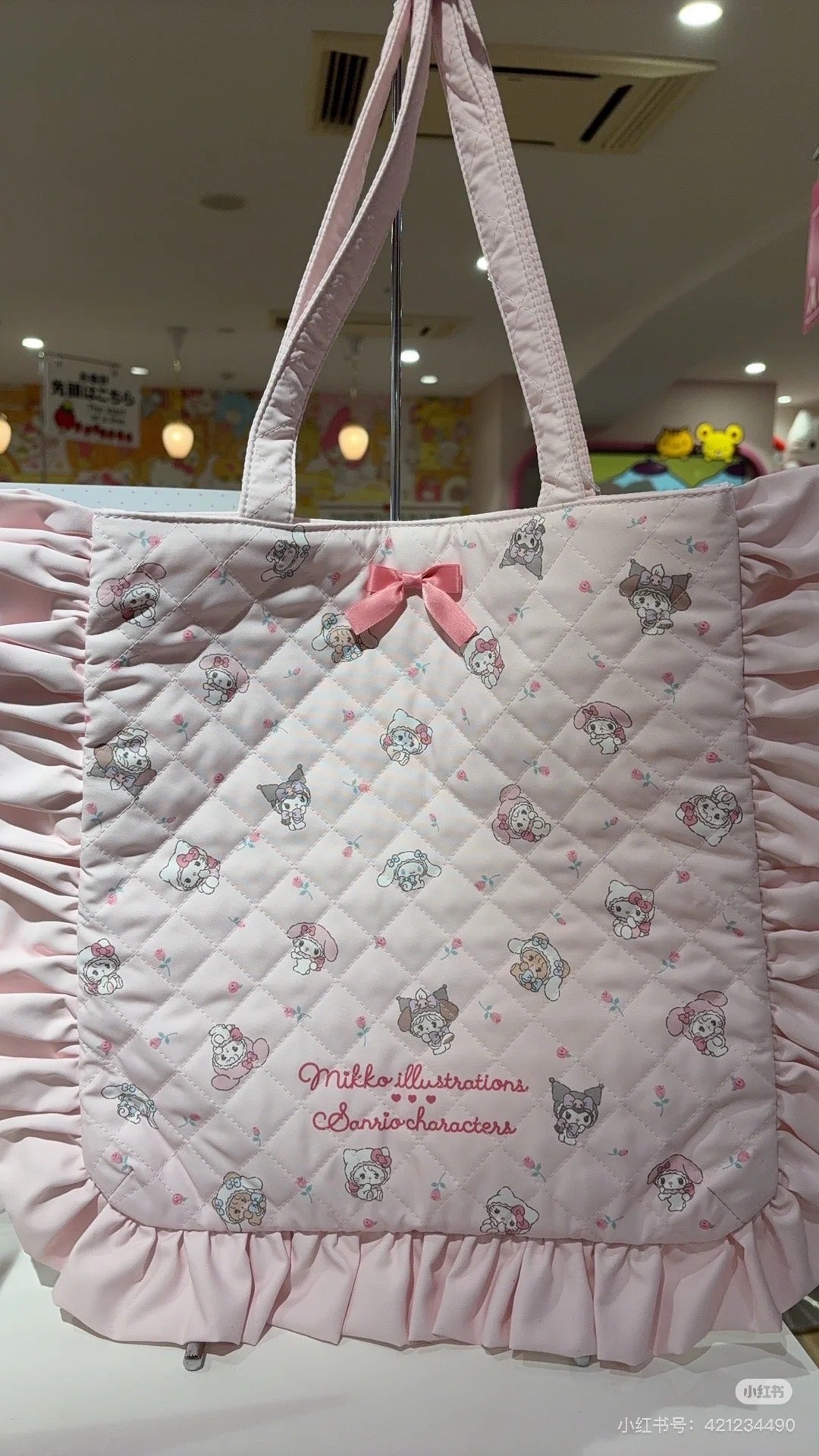 Sanrio|Mikko Illustrations CharactersTote Bag| 42cm W x 2cm D x 39cm H approx.