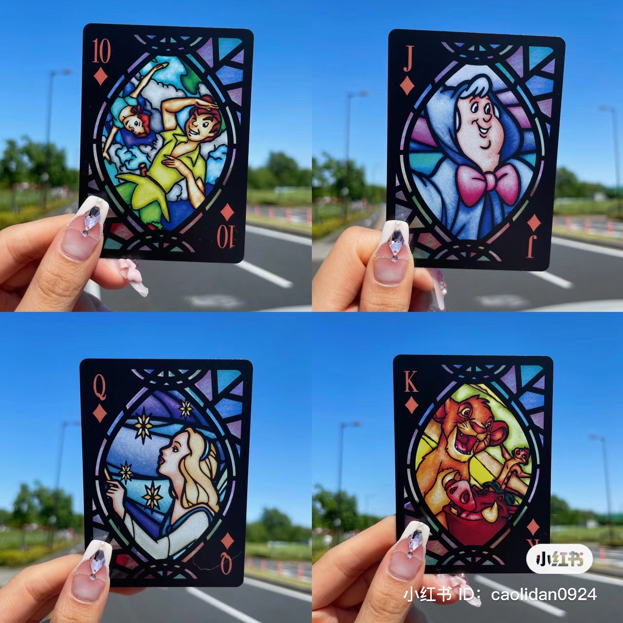 Disney|透光扑克牌/54张不同迪士尼人物