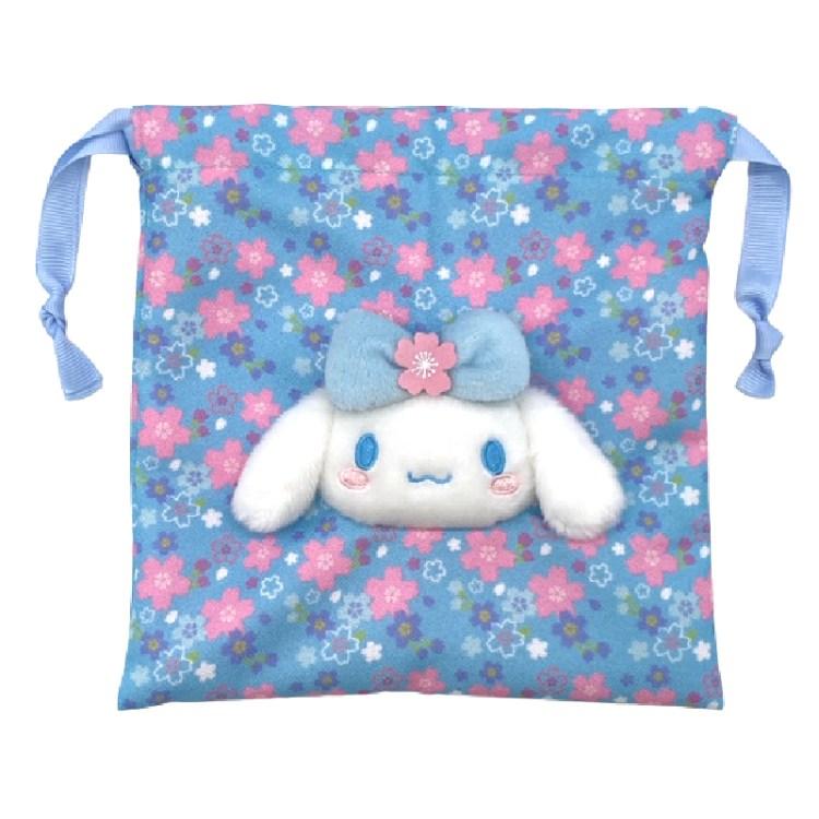 Sanrio|Sakura Kimono Drawstring Pouch|H18×W18×D3cm approx.