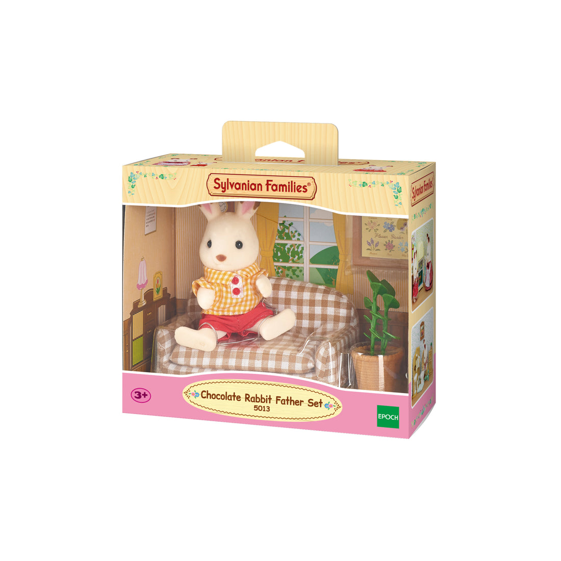 SylvanianFamilies森贝儿家族|Chocolate Rabbit Father Set巧克力兔爸爸家具套组5013