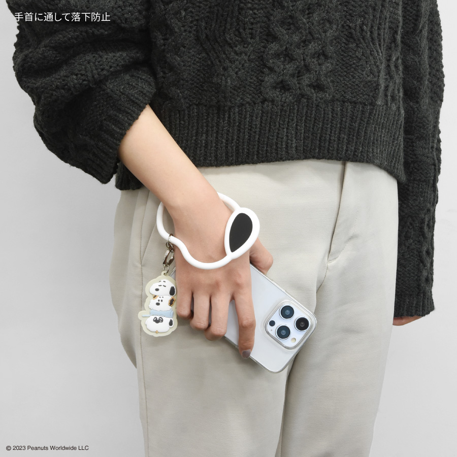 Snoopy|可爱头型硅胶手机挂绳|约10~15mm