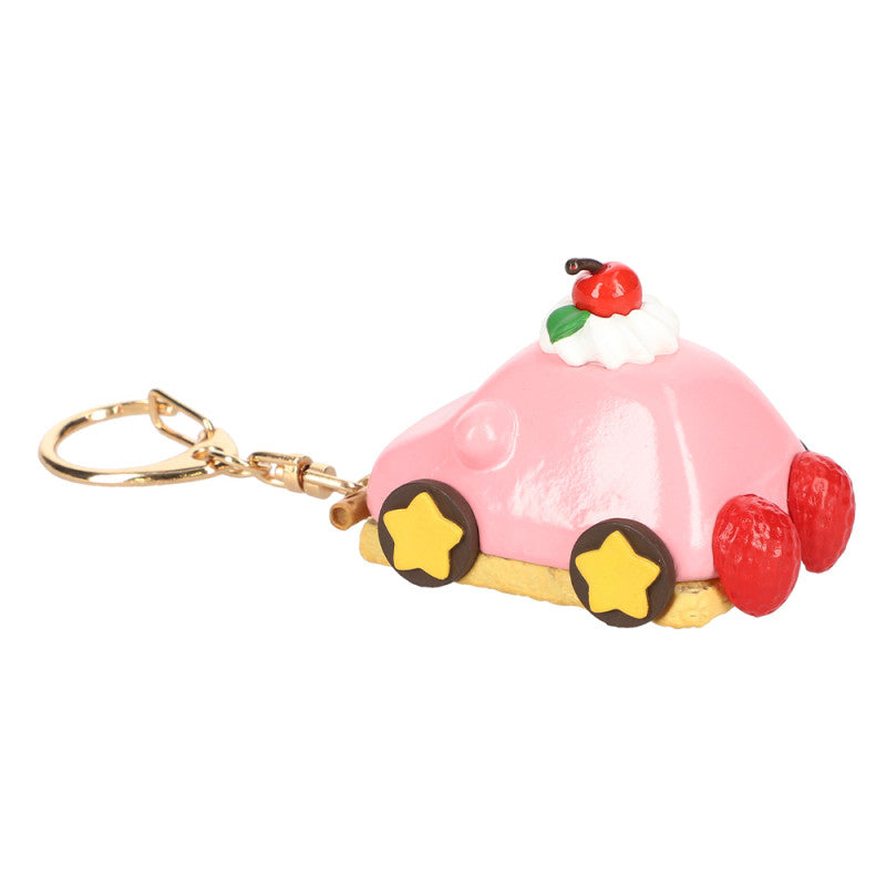 Kirby|限购款/cafe商店限定草莓蛋糕小汽车钥匙扣/钥匙圈/包挂|40 x 42 x 55 mm