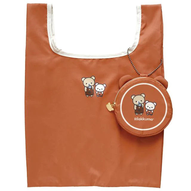 Rilakkuma轻松熊|cafe巧克力甜甜圈系列零钱包/可折叠购物包/包挂|