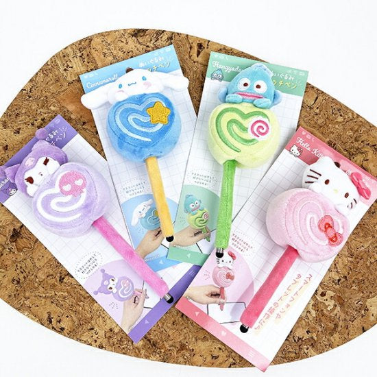 Sanrio三丽鸥|Characters Plush Touch Pen 超可爱角色玩偶毛绒棒棒糖手机/平板触控笔|约 5.0 x 10.5 x 18.6cm