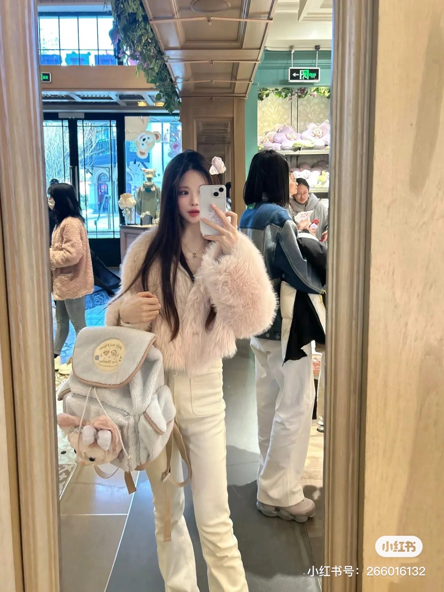 Disney SH|懒懒系列Linabell玲娜贝儿可爱大头书包/双肩包/超美的蓝