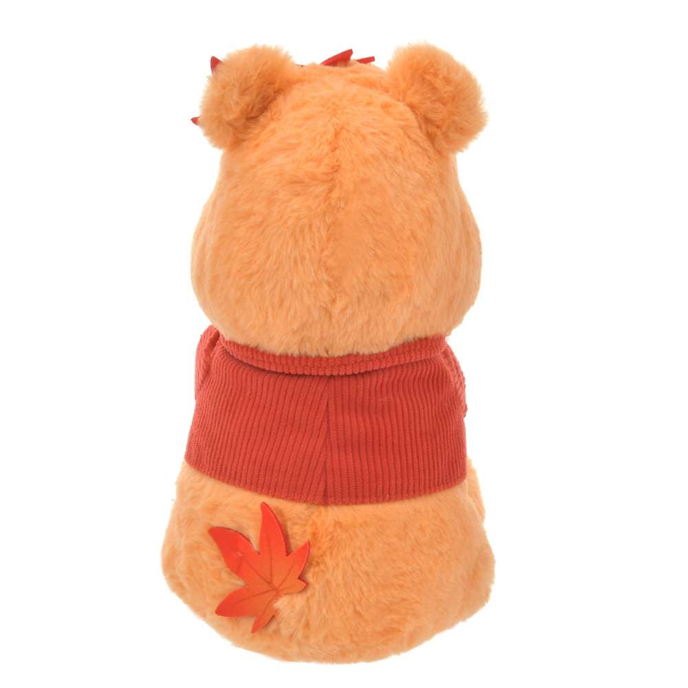 Disney|Winnie the pooh日本限定枫叶噗噗毛绒公仔/玩偶|高さ33×幅19×奥行き21(cm)