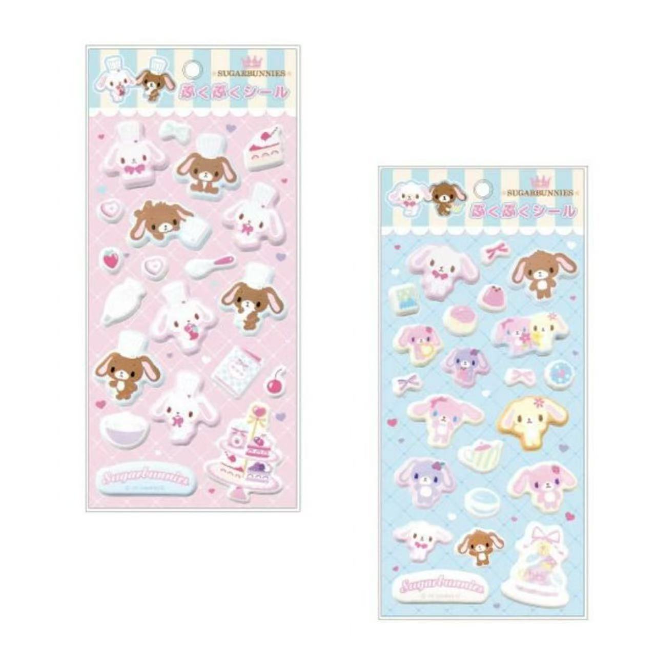 Sanrio|Sugarbunnies Tea Party Puffy Stickers|H185 x W95 x D2mm approx.