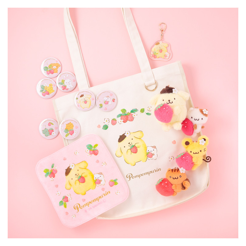 Sanrio|KThings Strawberry Friends Mascot Holder /Plush Keychain|H10cm approx.