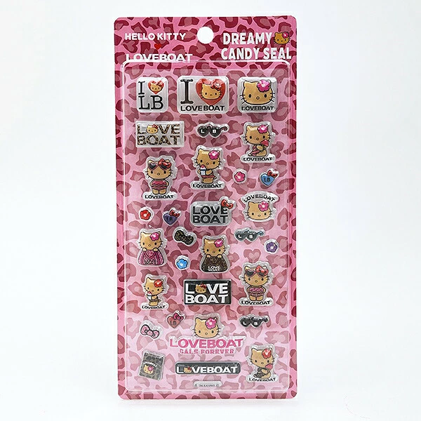 Sanrio|Hello Kitty x LOVEBOAT DREAMY CANDY SEAL Stickers|20cm x 9.5cm approx.