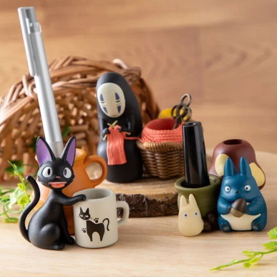 My Neighbor Totoro|Pencil holder figurines Middle & Little Totoro|H4.5 x W6.2 x D7cm approx.