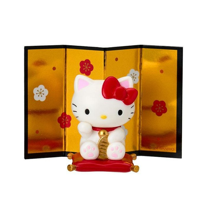 Sanrio三丽鸥|Secret Mascot - Zodiac Lucky Cat Blind Box 十二生肖蛇年限定坐垫招财猫系列手办摆件盲盒/全8种|1枚入