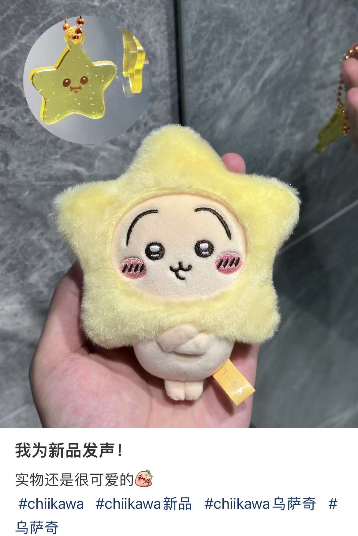 Chiikawa |Make A Wish To Star Mascot Holder /Plush Keychain|120×110×50mm approx.
