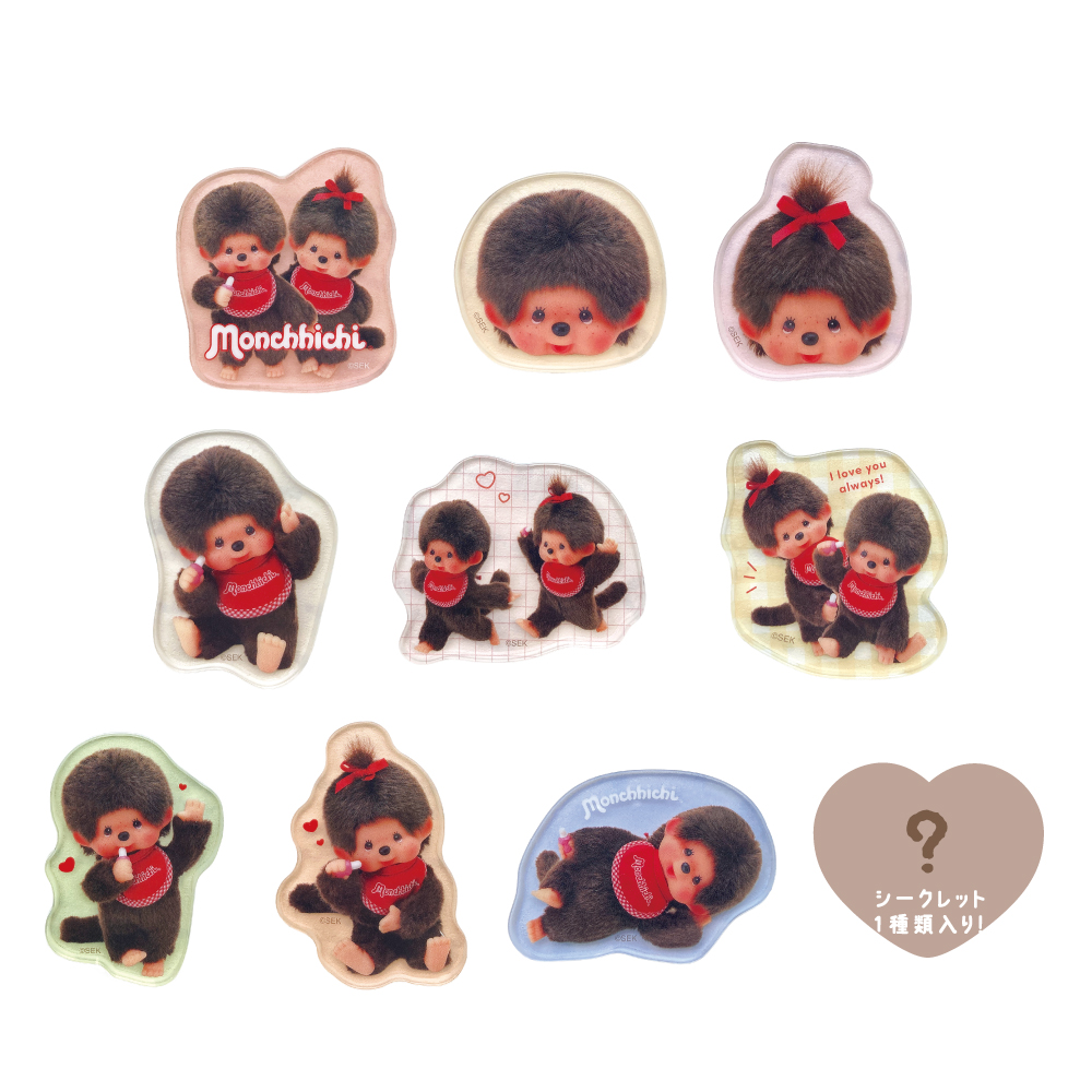 Monchhichi|Acrylic stickers mystery bag/blind box/All 10 types|1pcs