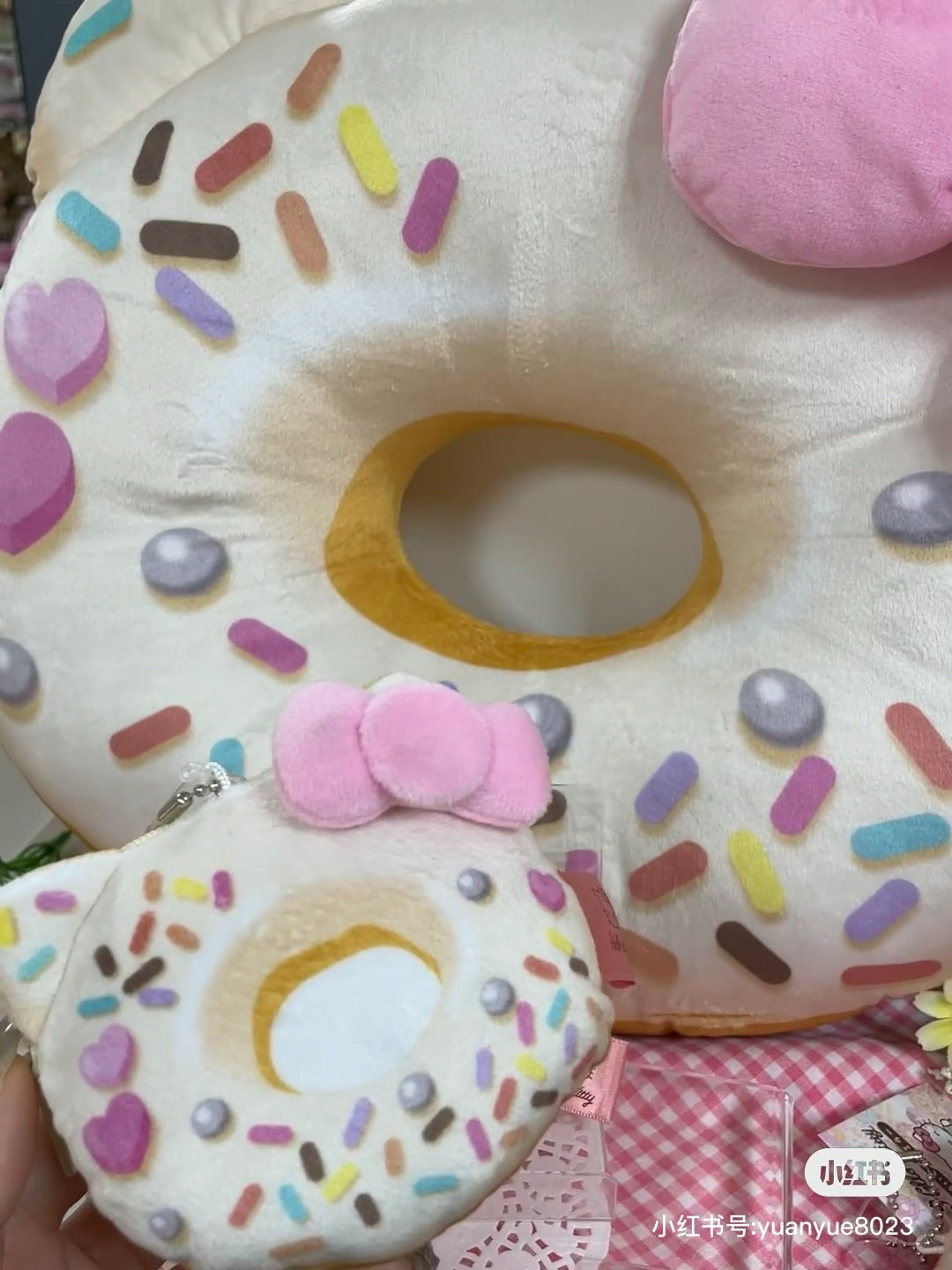 Sanrio|Cushion Donut|42×11×37cm approx.
