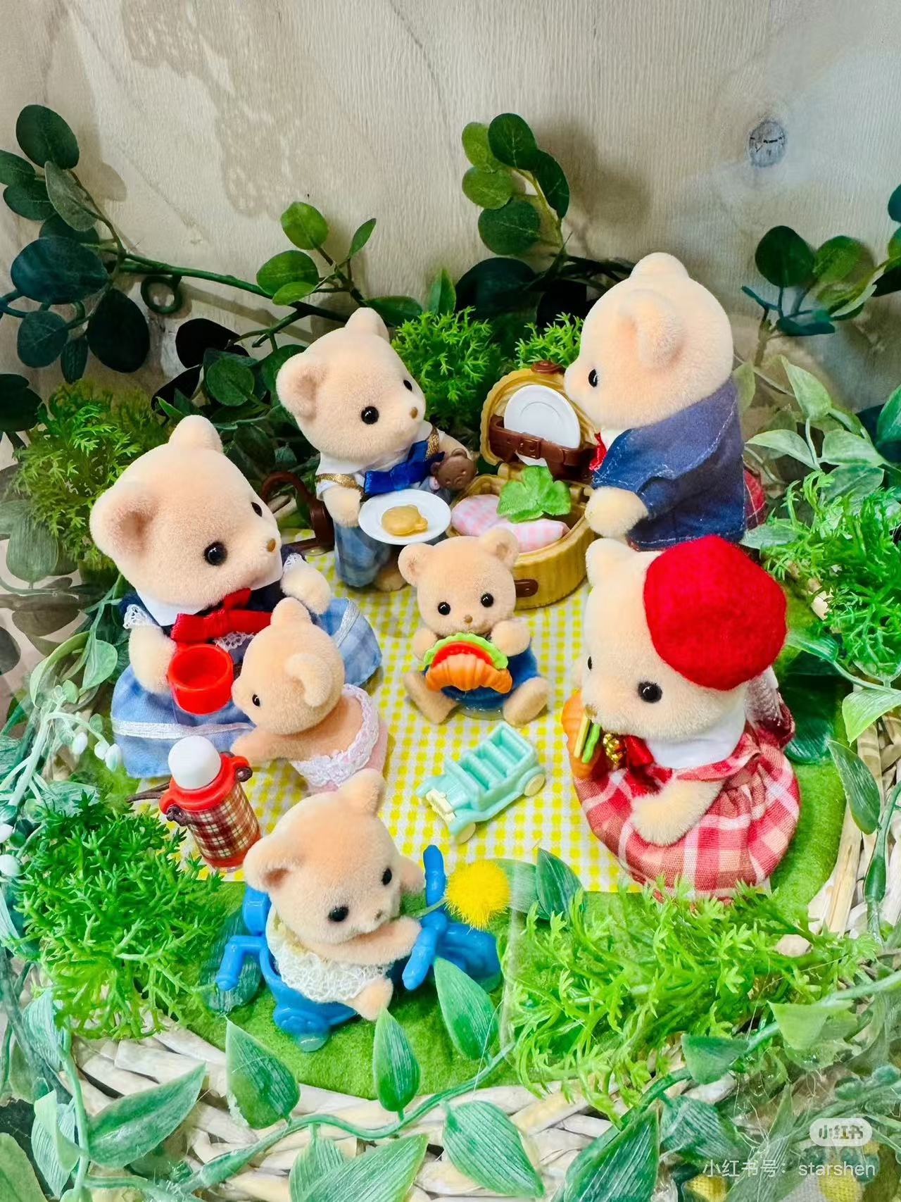SylvanianFamilies|Biscuit Bear Family Doll