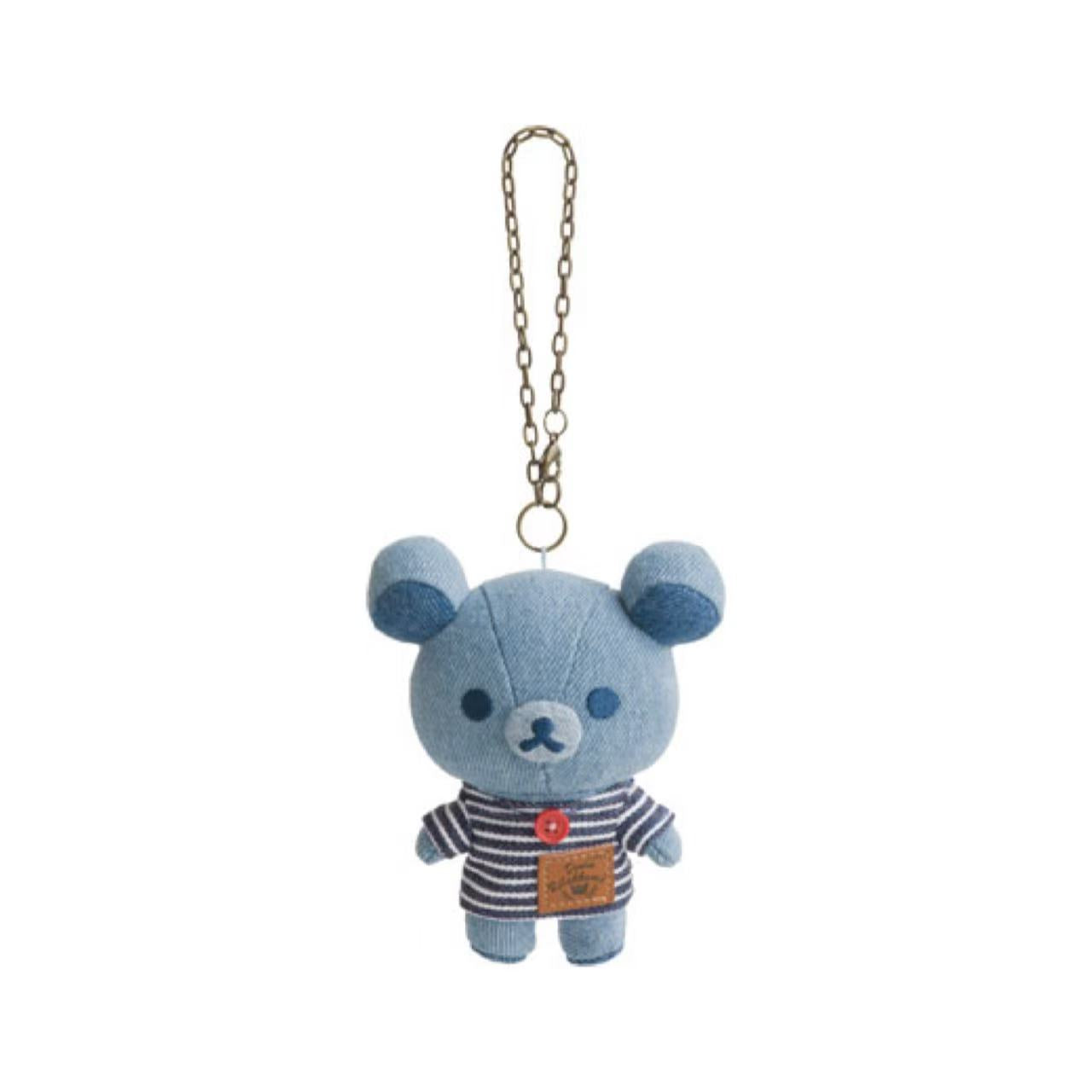 【limit 1】Rilakkuma|Kurashiki Denim House Mascot Holder /Plush Keychain|125×105×55mm approx.