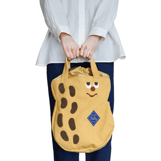 Gladly gladee|花生先生大容量托特包/手提包/单肩包/带束口延伸功能|约320 x 270 x 60mm