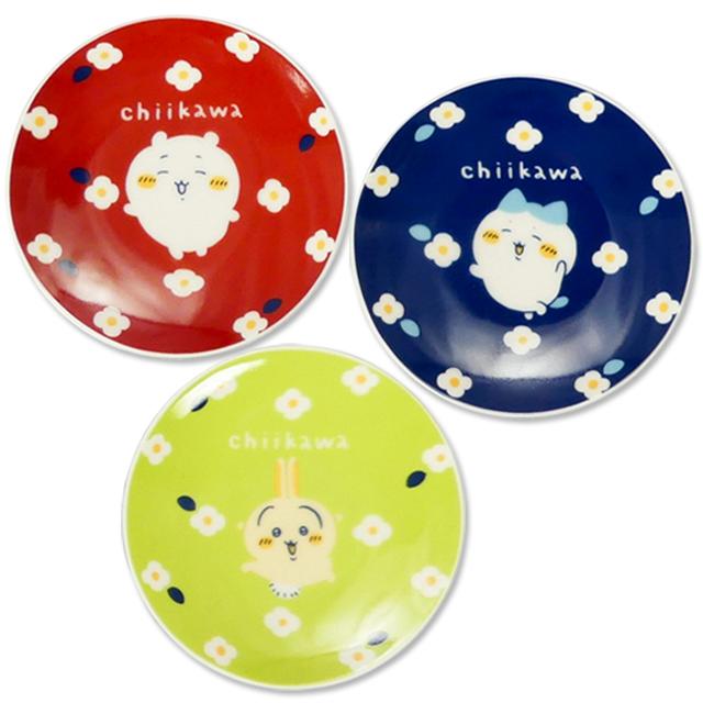 chiikawa|Flower Garden Porcelain Sauce Small Plate |90×15mm approx.