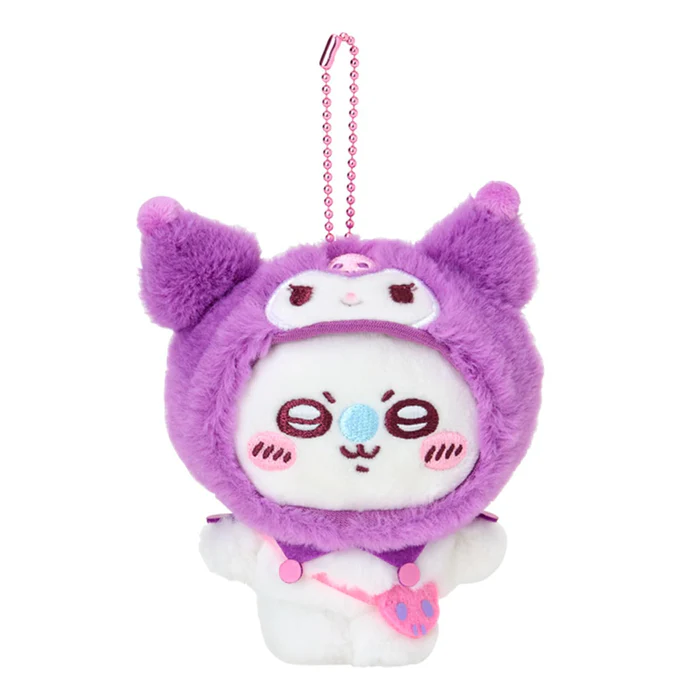 Sanrio|Chiikawa X Sanrio Characters Mascot Holder /Plush Keychain|8 x 14.5 x6cm approx.