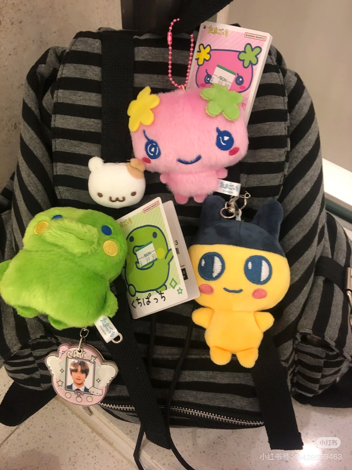 Tamagotchi|Chibi Nuigurumi Mascot Holder /Plush Keychain|H95MM approx.