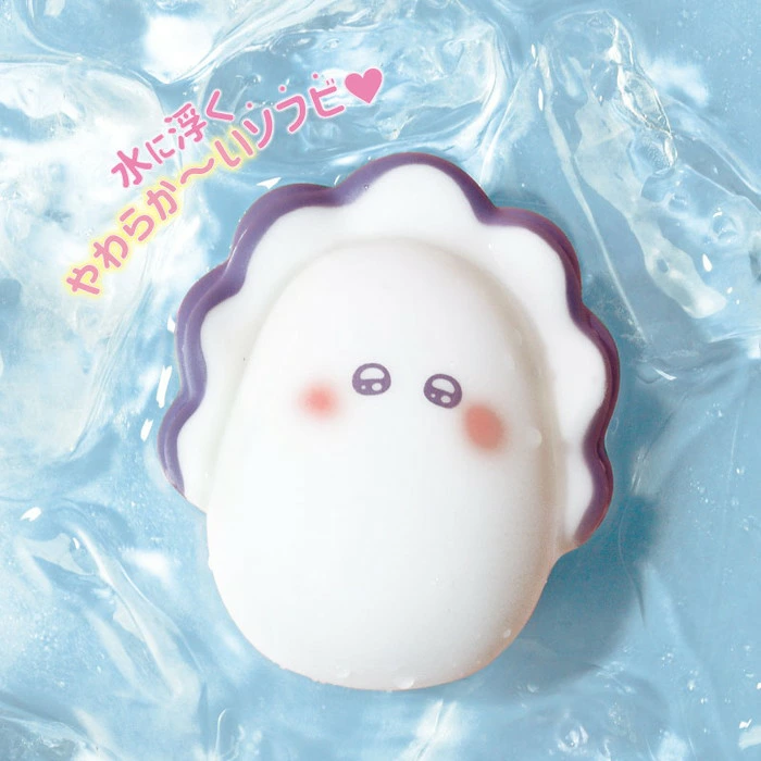 和食屋|Pukapu Oyster Figure可浮水牡蛎生蚝宝宝软糯捏捏盲盒/全4种|1枚入
