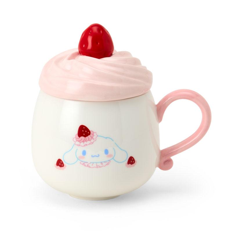 Sanrio|Strawberry Whipped Cake 3D Porcelain Mug| 13.5×9×13.5cm approx.