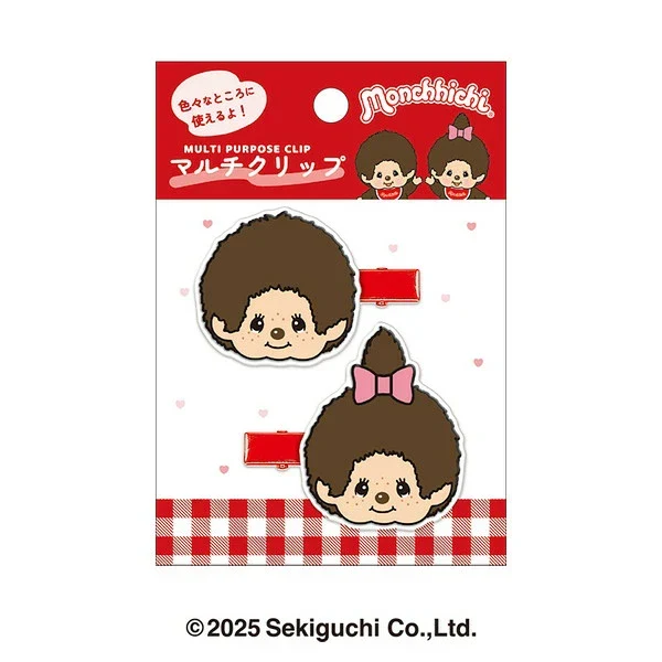 Monchhichi|Die-Cut Hair Clip|H40 x W50mm approx.