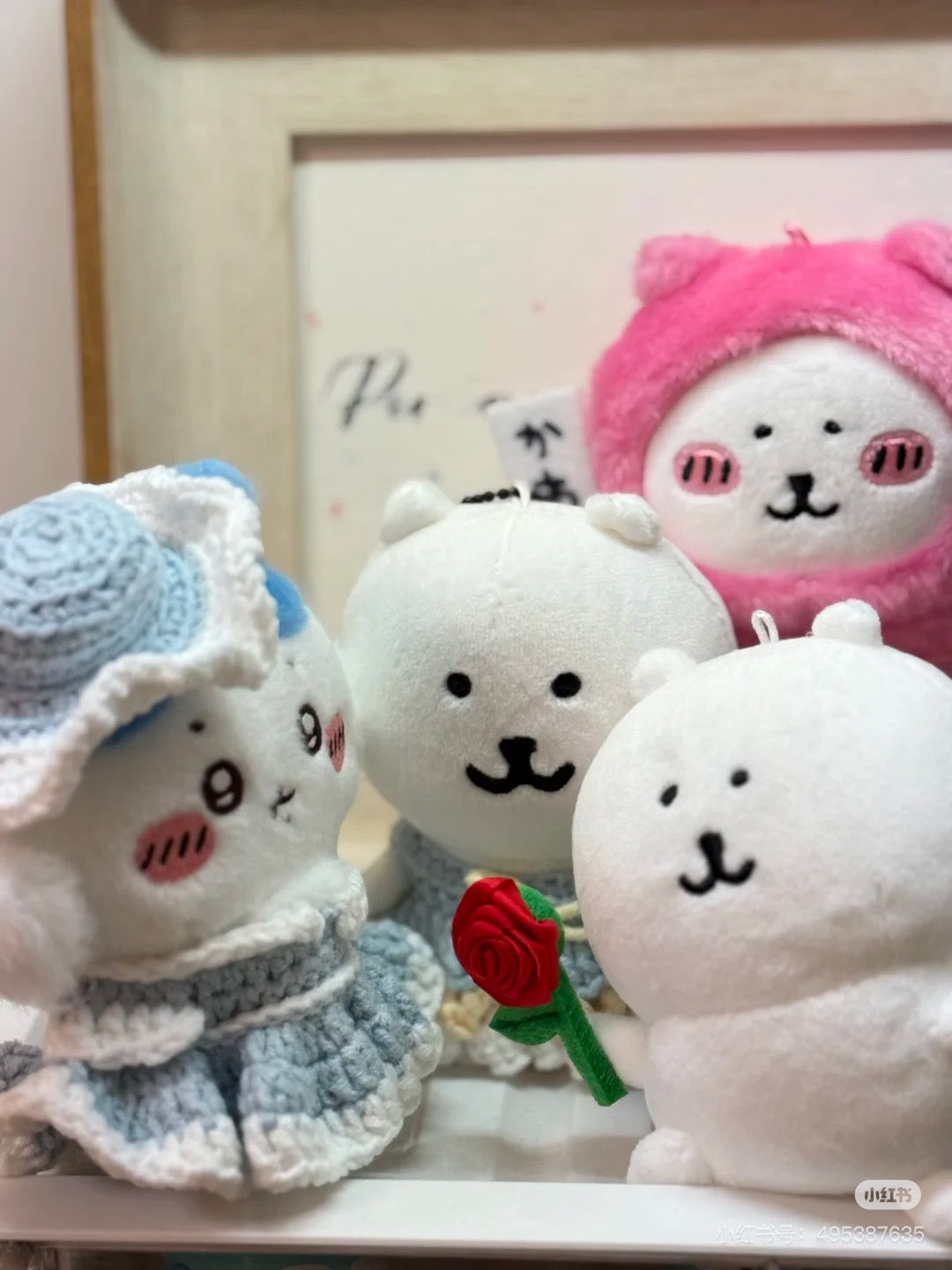 【limit 1】Nagano|Characters Rose Nagano Bear Mascot Holder /Plush Keychain|H105 x W100 x D55mm approx.