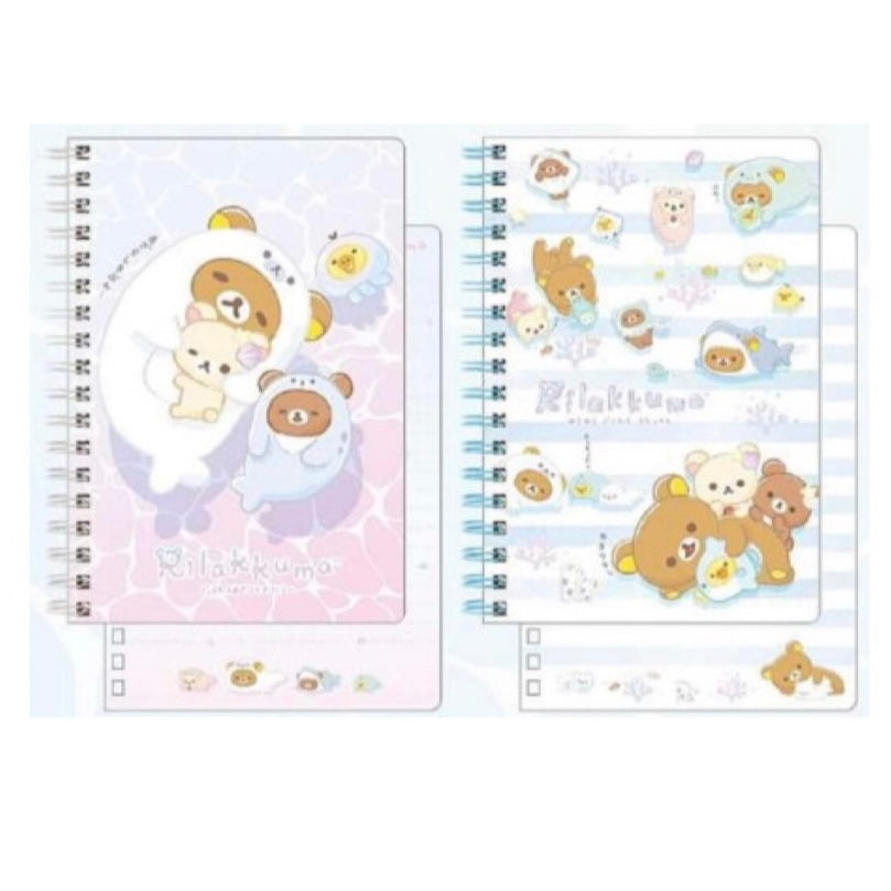 Rilakkuma轻松熊|海洋系列双环笔记本|約180 x 125mm
