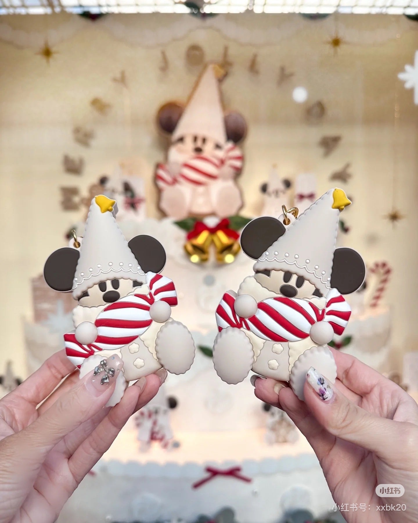Disney迪士尼 |Merry Lil RingRing Mickey东迪2024圣诞精灵妖精米奇系列硅胶零钱包挂件/包挂/背面有拉链